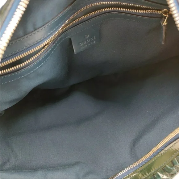 Gucci Dark Green Patent Leather Hobo Bag - Picture 8 of 9